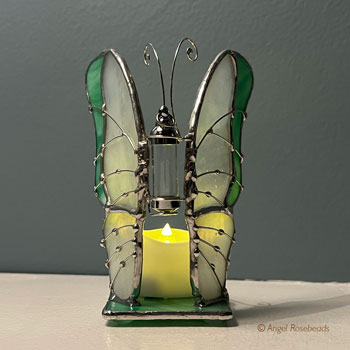 Butterfly - White/green