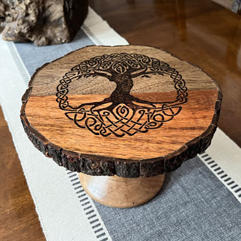 Celtic tree serving stand