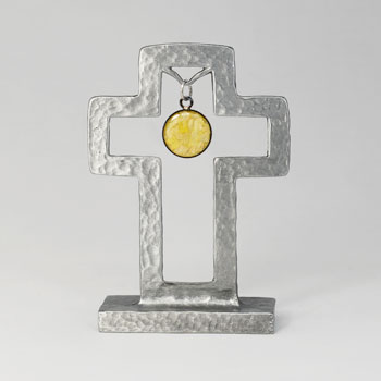 Hammered Cross Standing ~ Floating