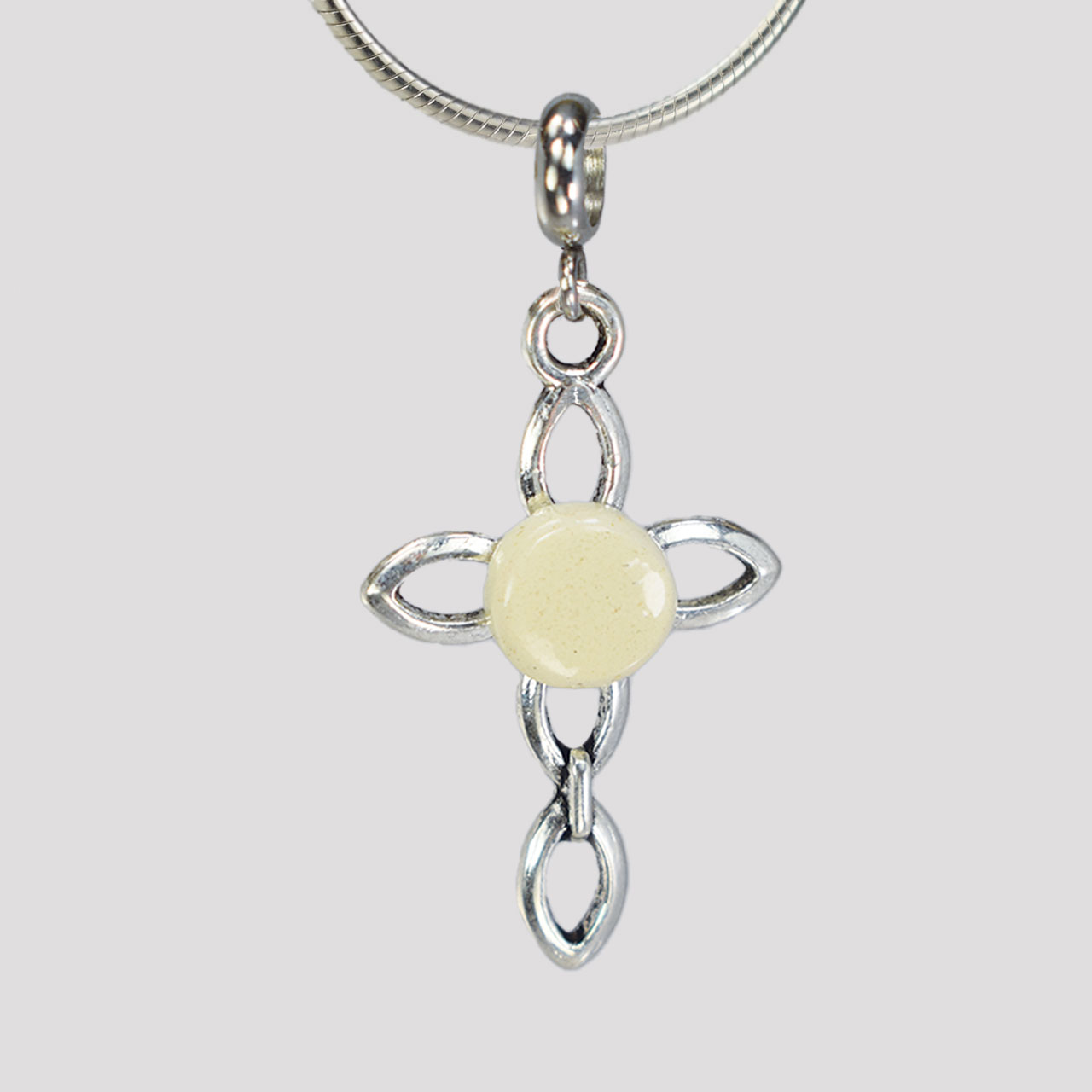 Open Loop Cross Pendant