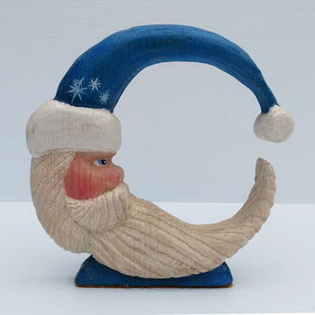 Santa Moon - blue hat